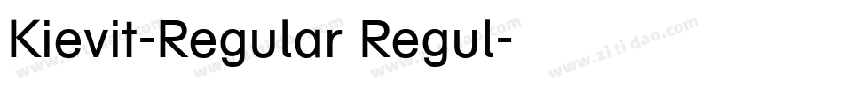 Kievit-Regular Regul字体转换 Kievit-Regular Regul字体转换